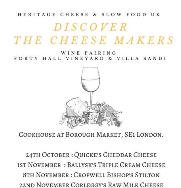 English Cheese and FHV Wine Pairing at Borough Market