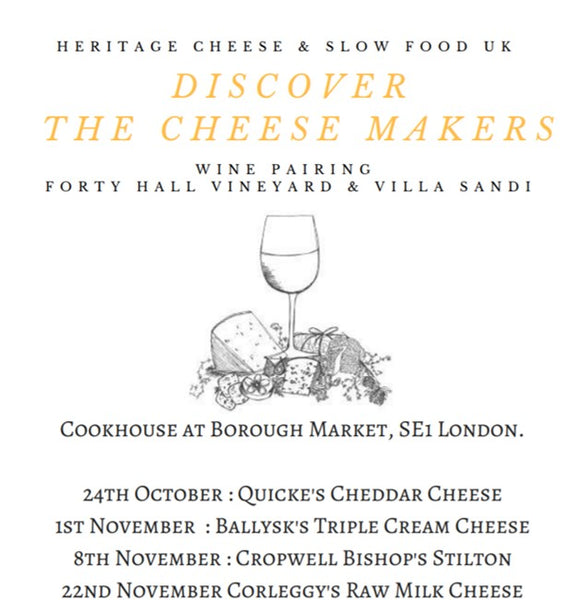 English Cheese and FHV Wine Pairing at Borough Market