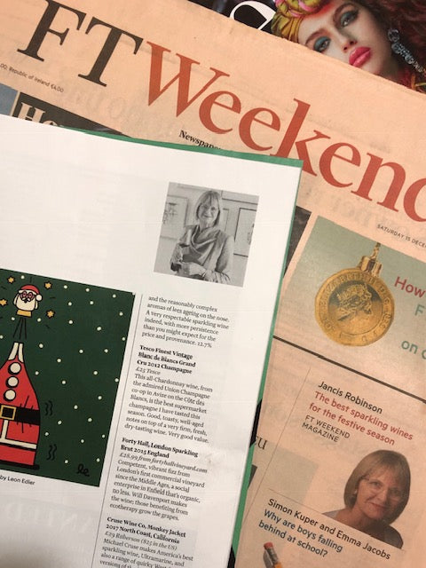 FHV listed amongst best fizz to drink by Jancis Robinson